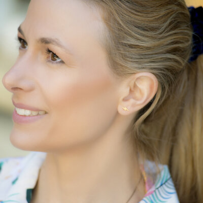 Zed Earrings - Zed, αστραπή ή κεραυνός δεν έχει σημασία! Δυναμικά χρυσά σκουλαρίκια 14κ που μπορούν να σας συνοδεύσουν σε όλες σας τις εξόδους.
Υλικό: Χρυσό 14κ