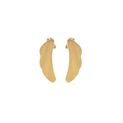Ruffles Gold Earrings - 