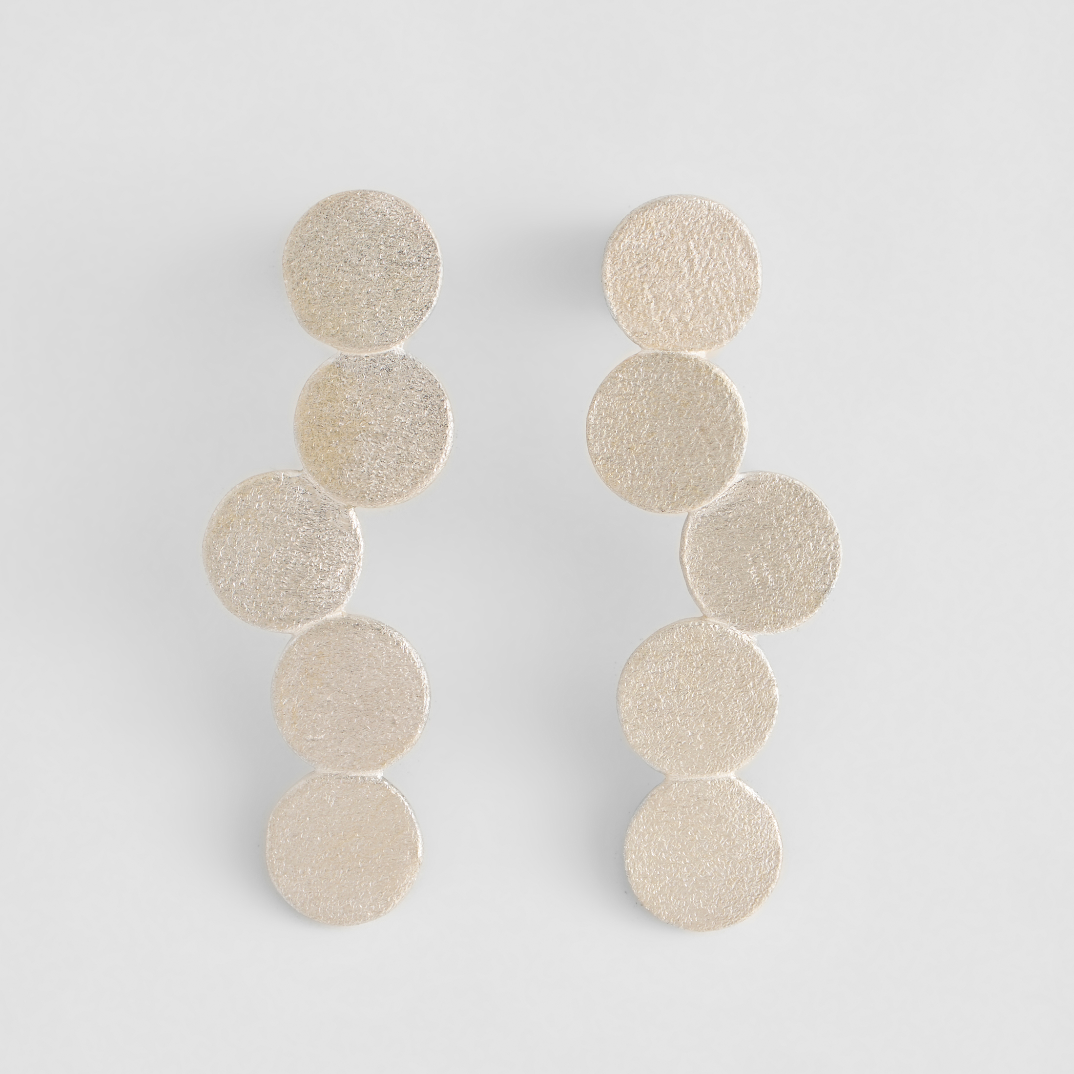 Bubbles Silver Earrings - 