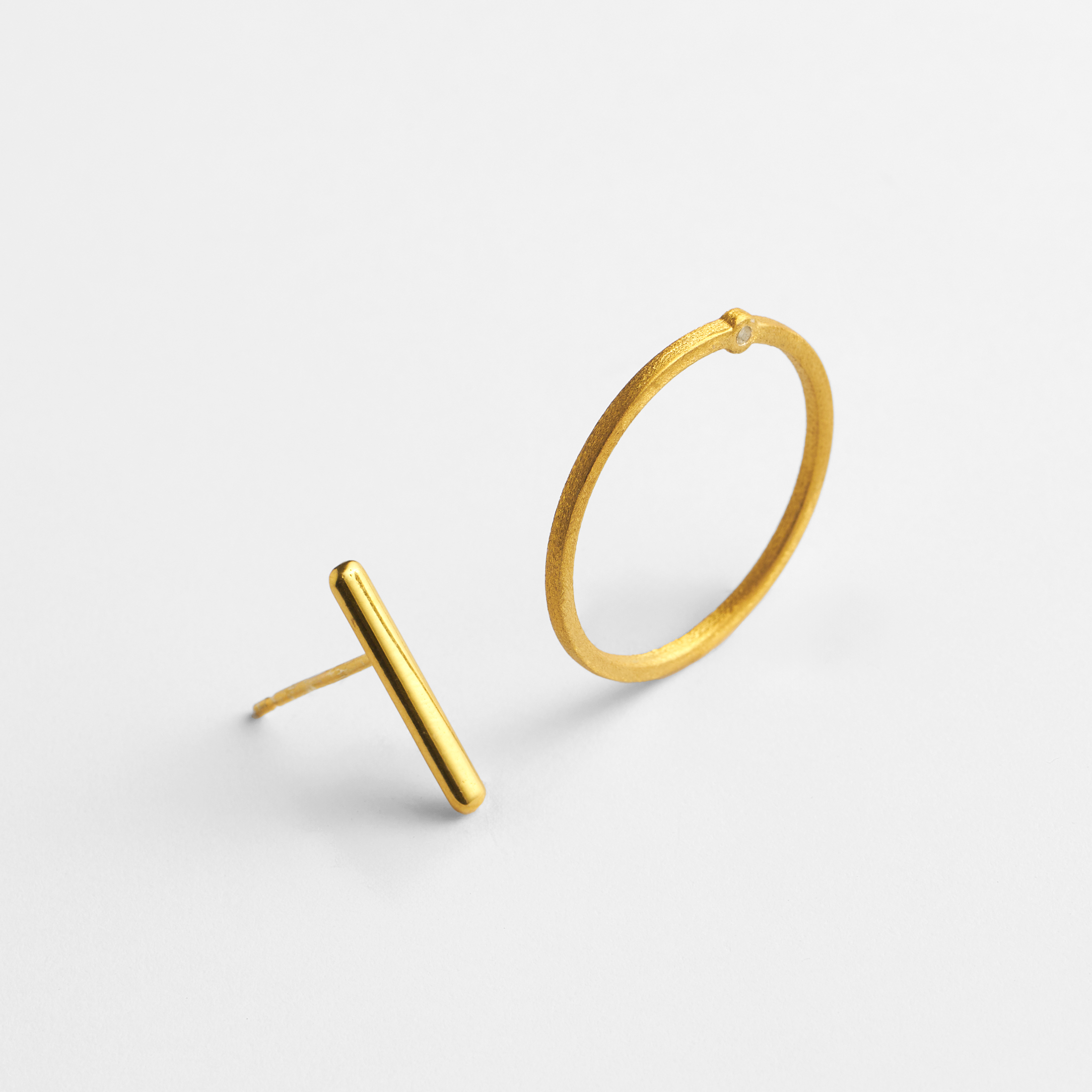 Switch Gold Earrings - 